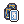 A pixel card deck icon